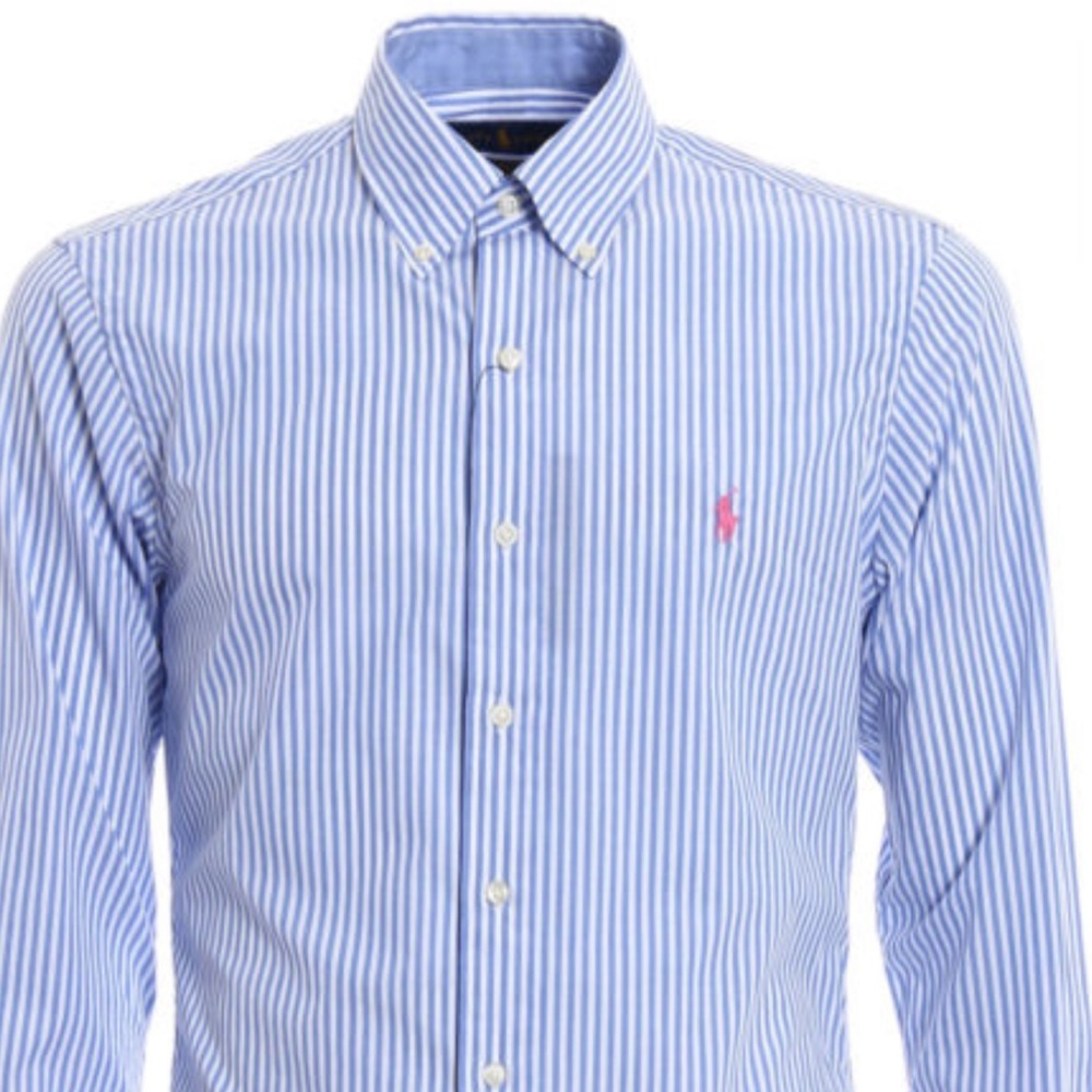 POLO RALPH LAUREN
Pink logo detail cotton shirt
